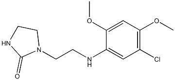 1-{2-[(5-chloro-2,4-dimethoxyphenyl)amino]ethyl}imidazolidin-2-one 구조식 이미지