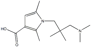 1-{2-[(dimethylamino)methyl]-2-methylpropyl}-2,5-dimethyl-1H-pyrrole-3-carboxylic acid 구조식 이미지