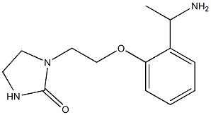 1-{2-[2-(1-aminoethyl)phenoxy]ethyl}imidazolidin-2-one Structure