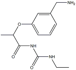 1-{2-[3-(aminomethyl)phenoxy]propanoyl}-3-ethylurea 구조식 이미지