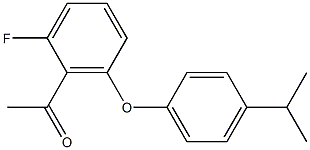 1-{2-fluoro-6-[4-(propan-2-yl)phenoxy]phenyl}ethan-1-one Structure