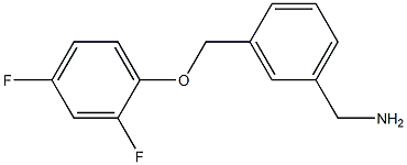 1-{3-[(2,4-difluorophenoxy)methyl]phenyl}methanamine Structure