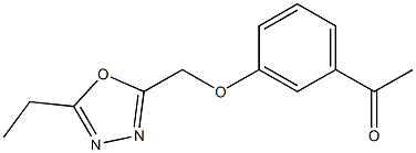 1-{3-[(5-ethyl-1,3,4-oxadiazol-2-yl)methoxy]phenyl}ethan-1-one Structure