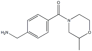 1-{4-[(2-methylmorpholin-4-yl)carbonyl]phenyl}methanamine Structure