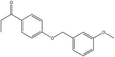 1-{4-[(3-methoxyphenyl)methoxy]phenyl}propan-1-one Structure