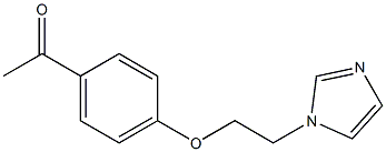 1-{4-[2-(1H-imidazol-1-yl)ethoxy]phenyl}ethan-1-one 구조식 이미지