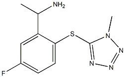 1-{5-fluoro-2-[(1-methyl-1H-1,2,3,4-tetrazol-5-yl)sulfanyl]phenyl}ethan-1-amine Structure