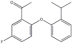 1-{5-fluoro-2-[2-(propan-2-yl)phenoxy]phenyl}ethan-1-one 구조식 이미지