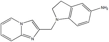 1-{imidazo[1,2-a]pyridin-2-ylmethyl}-2,3-dihydro-1H-indol-5-amine 구조식 이미지