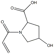 1-acryloyl-4-hydroxypyrrolidine-2-carboxylic acid Structure