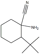 1-amino-2-tert-butylcyclohexanecarbonitrile Structure