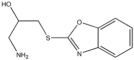 1-amino-3-(1,3-benzoxazol-2-ylsulfanyl)propan-2-ol 구조식 이미지