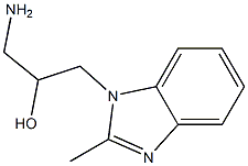 1-amino-3-(2-methyl-1H-1,3-benzodiazol-1-yl)propan-2-ol 구조식 이미지