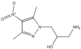 1-amino-3-(3,5-dimethyl-4-nitro-1H-pyrazol-1-yl)propan-2-ol Structure