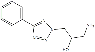 1-amino-3-(5-phenyl-2H-1,2,3,4-tetrazol-2-yl)propan-2-ol Structure