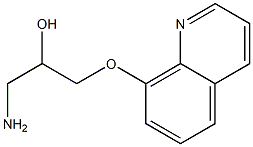 1-amino-3-(quinolin-8-yloxy)propan-2-ol Structure