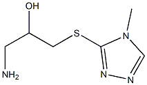 1-amino-3-[(4-methyl-4H-1,2,4-triazol-3-yl)sulfanyl]propan-2-ol Structure
