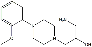 1-amino-3-[4-(2-methoxyphenyl)piperazin-1-yl]propan-2-ol 구조식 이미지