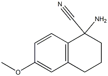 1-amino-6-methoxy-1,2,3,4-tetrahydronaphthalene-1-carbonitrile Structure