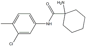 1-amino-N-(3-chloro-4-methylphenyl)cyclohexane-1-carboxamide 구조식 이미지