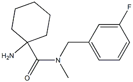 1-amino-N-[(3-fluorophenyl)methyl]-N-methylcyclohexane-1-carboxamide Structure