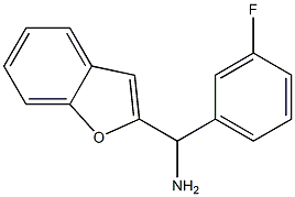 1-benzofuran-2-yl(3-fluorophenyl)methanamine Structure