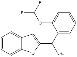 1-benzofuran-2-yl[2-(difluoromethoxy)phenyl]methanamine 구조식 이미지