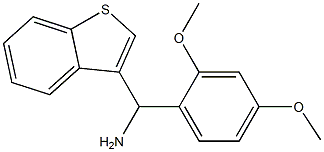 1-benzothiophen-3-yl(2,4-dimethoxyphenyl)methanamine 구조식 이미지