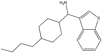 1-benzothiophen-3-yl(4-butylcyclohexyl)methanamine 구조식 이미지