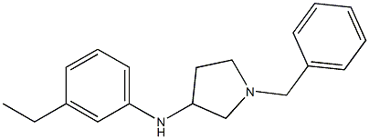 1-benzyl-N-(3-ethylphenyl)pyrrolidin-3-amine Structure