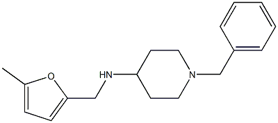 1-benzyl-N-[(5-methylfuran-2-yl)methyl]piperidin-4-amine Structure