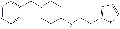 1-benzyl-N-[2-(thiophen-2-yl)ethyl]piperidin-4-amine 구조식 이미지