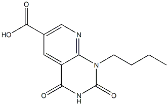 1-butyl-2,4-dioxo-1,2,3,4-tetrahydropyrido[2,3-d]pyrimidine-6-carboxylic acid 구조식 이미지