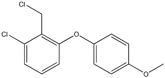 1-chloro-2-(chloromethyl)-3-(4-methoxyphenoxy)benzene Structure