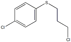 1-chloro-4-[(3-chloropropyl)sulfanyl]benzene Structure