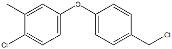 1-chloro-4-[4-(chloromethyl)phenoxy]-2-methylbenzene Structure