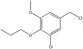 1-chloro-5-(chloromethyl)-3-methoxy-2-propoxybenzene 구조식 이미지