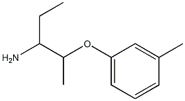 1-ethyl-2-(3-methylphenoxy)propylamine Structure