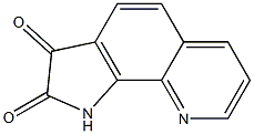 1H-pyrrolo[3,2-h]quinoline-2,3-dione 구조식 이미지