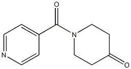 1-isonicotinoylpiperidin-4-one Structure