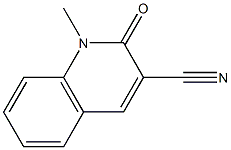 1-methyl-2-oxo-1,2-dihydroquinoline-3-carbonitrile 구조식 이미지