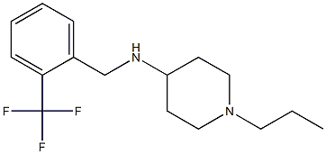 1-propyl-N-{[2-(trifluoromethyl)phenyl]methyl}piperidin-4-amine Structure