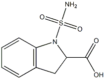 1-sulfamoyl-2,3-dihydro-1H-indole-2-carboxylic acid 구조식 이미지