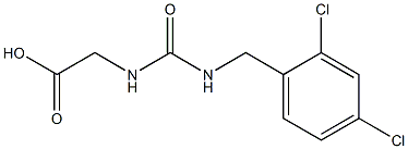2-({[(2,4-dichlorophenyl)methyl]carbamoyl}amino)acetic acid 구조식 이미지