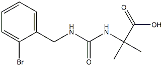 2-({[(2-bromophenyl)methyl]carbamoyl}amino)-2-methylpropanoic acid Structure