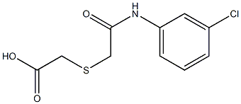 2-({[(3-chlorophenyl)carbamoyl]methyl}sulfanyl)acetic acid 구조식 이미지