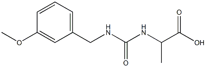 2-({[(3-methoxyphenyl)methyl]carbamoyl}amino)propanoic acid Structure
