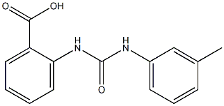 2-({[(3-methylphenyl)amino]carbonyl}amino)benzoic acid 구조식 이미지