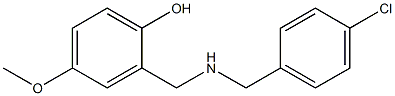 2-({[(4-chlorophenyl)methyl]amino}methyl)-4-methoxyphenol Structure