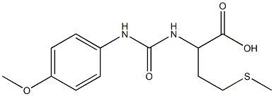 2-({[(4-methoxyphenyl)amino]carbonyl}amino)-4-(methylthio)butanoic acid 구조식 이미지